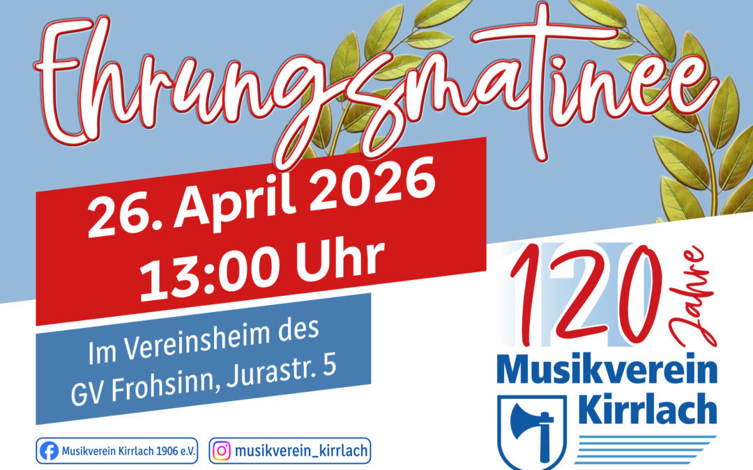 Einladung Ehrungsmatinee